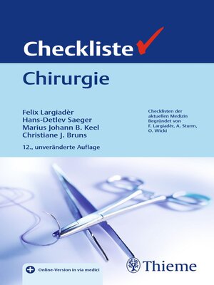 cover image of Checkliste Chirurgie
